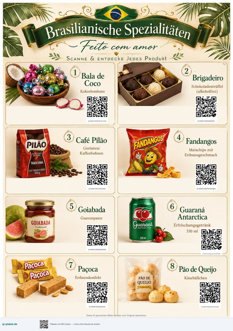 Brasil QR-Plakat